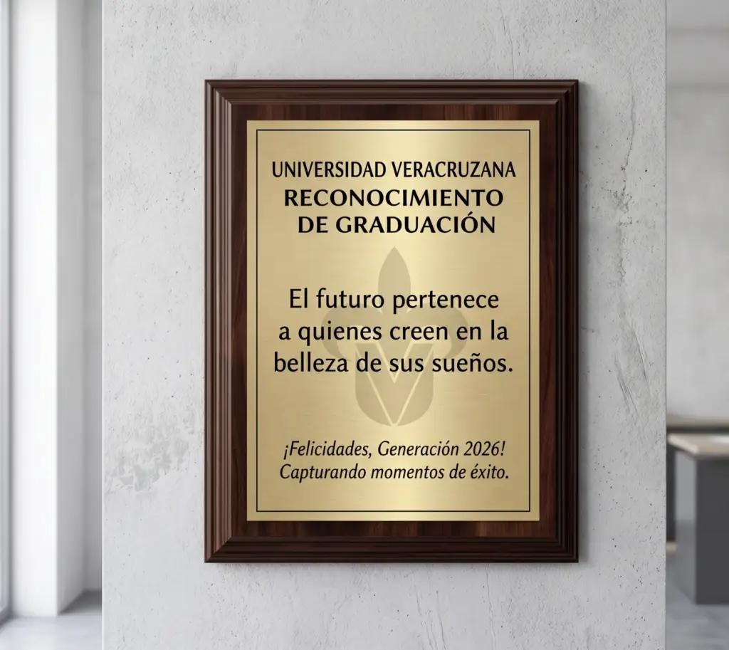 placas para graduación
