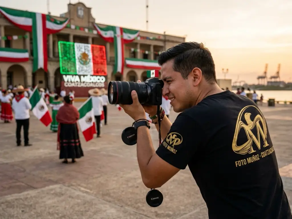 Ideas creativas para sesiones de fotos mexicanas del 15 de septiembre en Coatzacoalcos Foto Muñoz