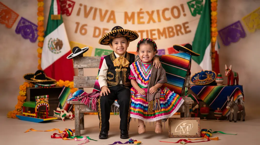 Ideas creativas para sesiones de fotos mexicanas del 15 de septiembre en Coatzacoalcos Foto Muñoz